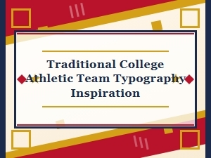 Traditional College Athletic Typography Classics