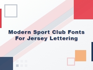 Jersey Lettering with Futuristic Sport Fonts
